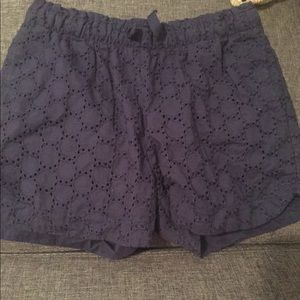 Girls navy shorts